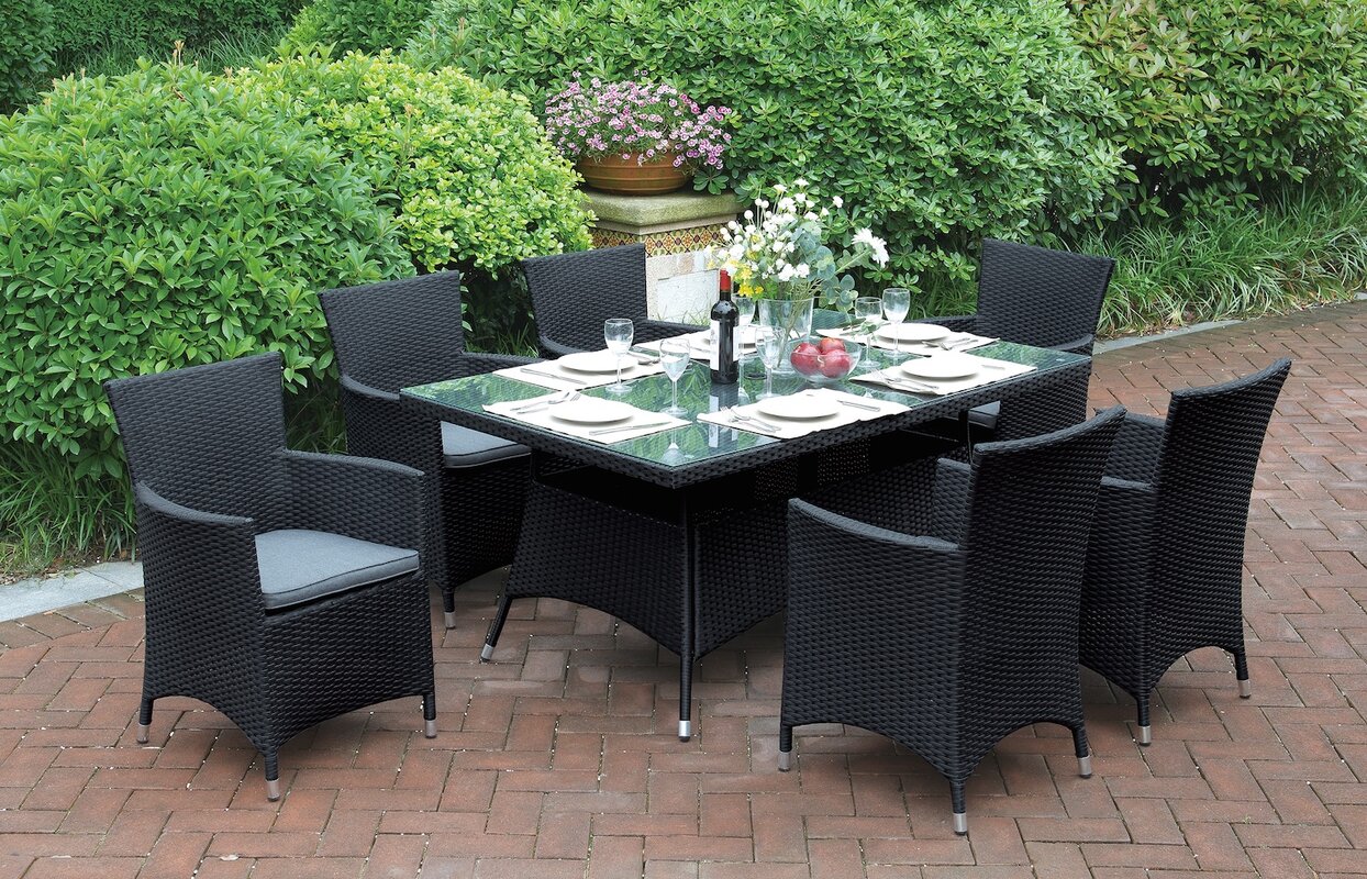 JB Patio 7 Piece Dining Set & Reviews | Wayfair