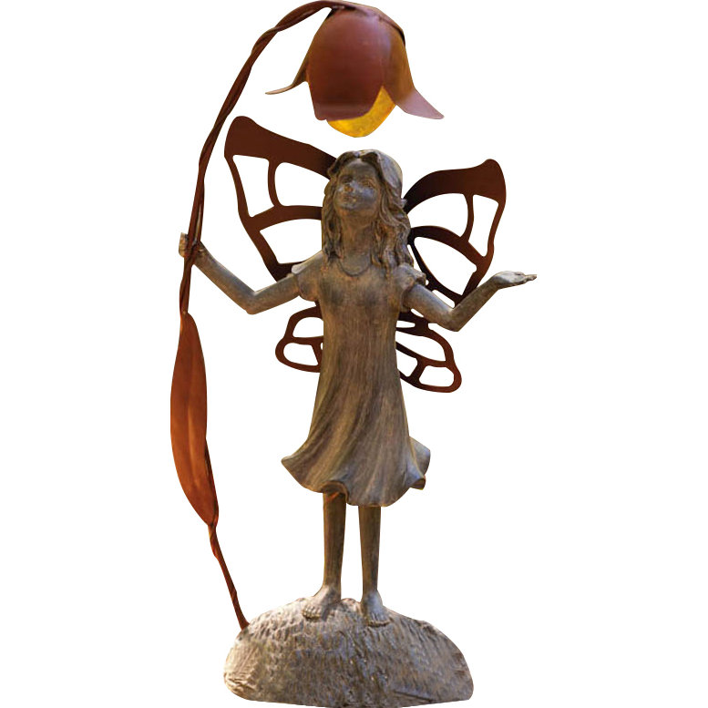 solar fairy statue
