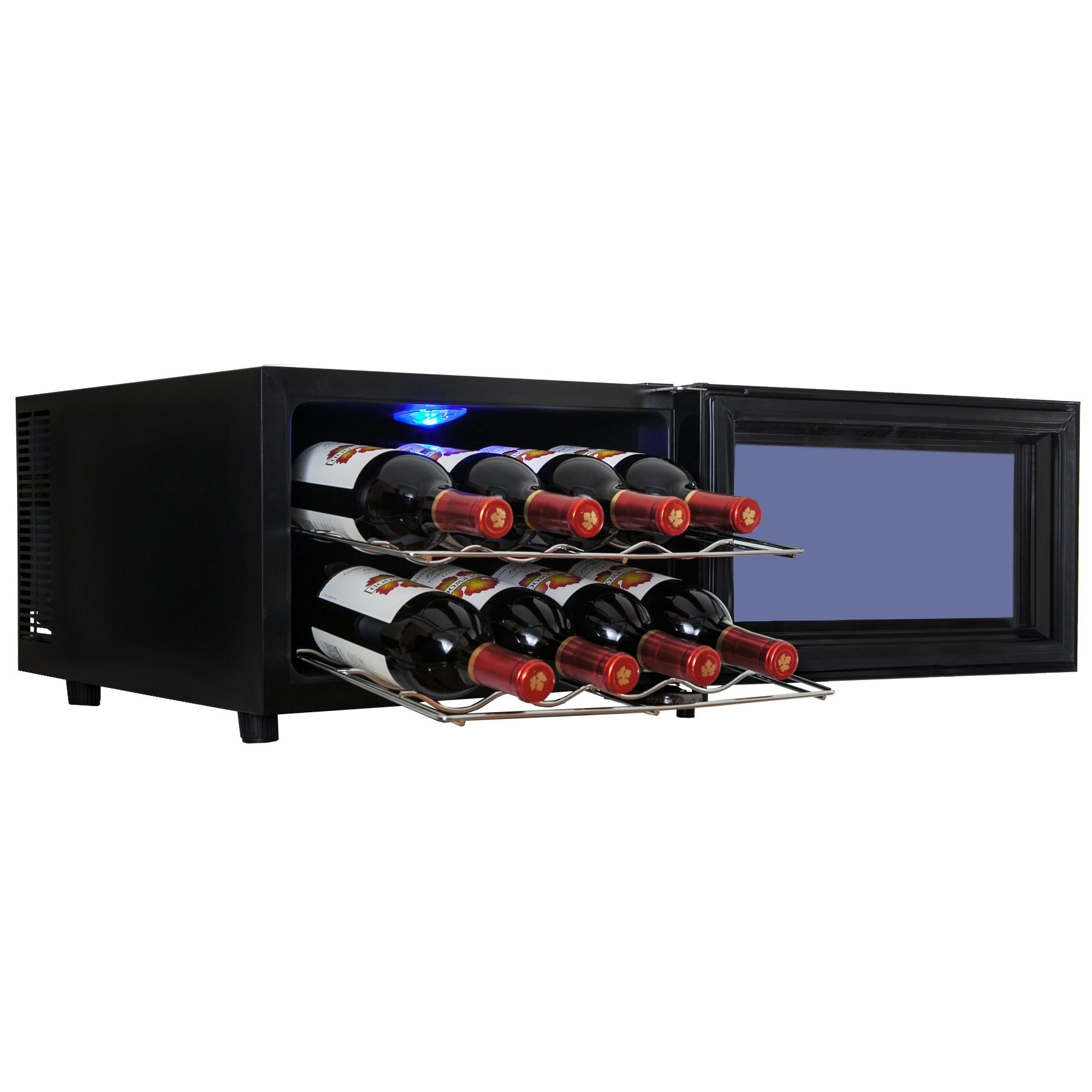 AKDY 8 Bottle Single Zone Freestanding Wine Cooler & Reviews Wayfair