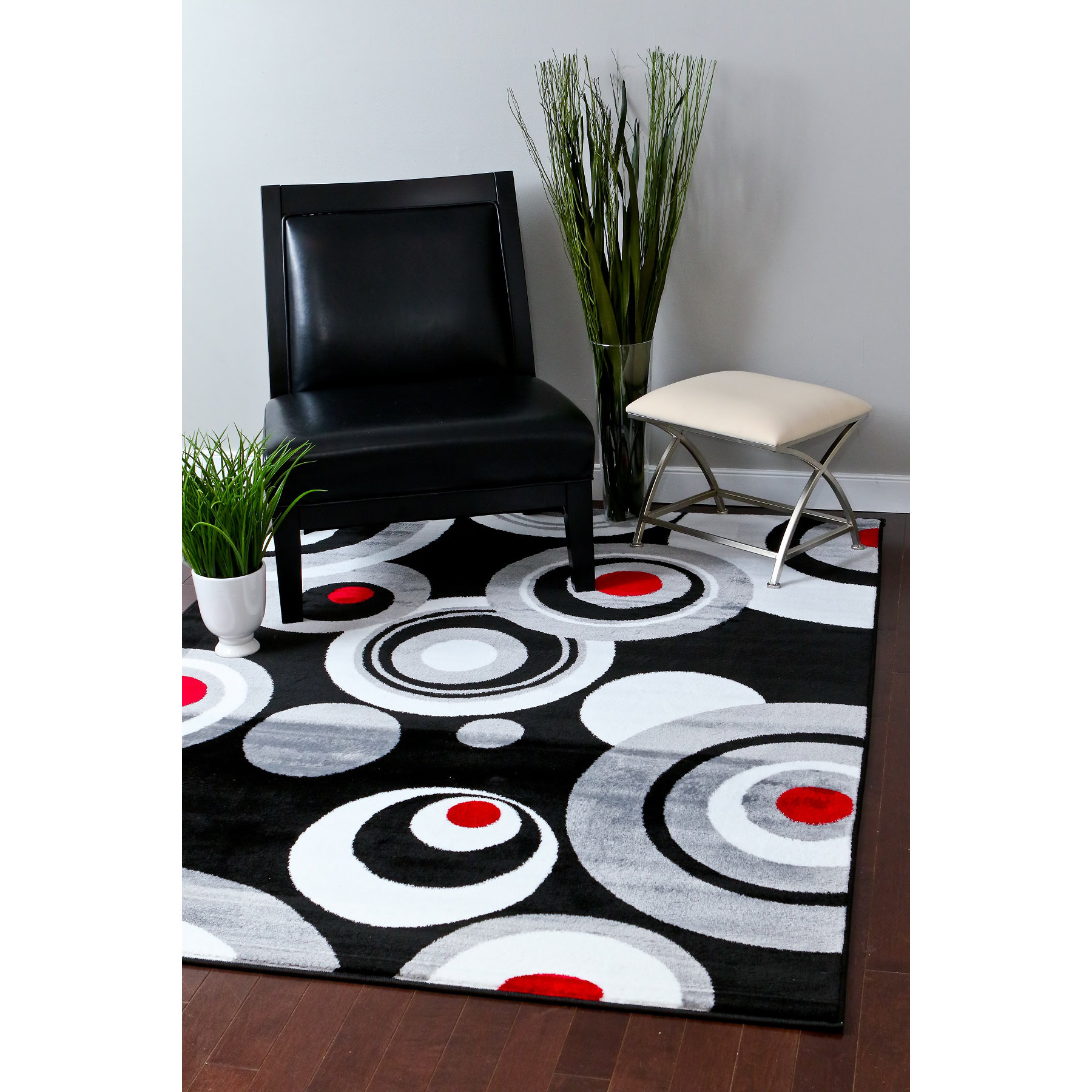 Persianrugs Modern Black Area Rug & Reviews Wayfair