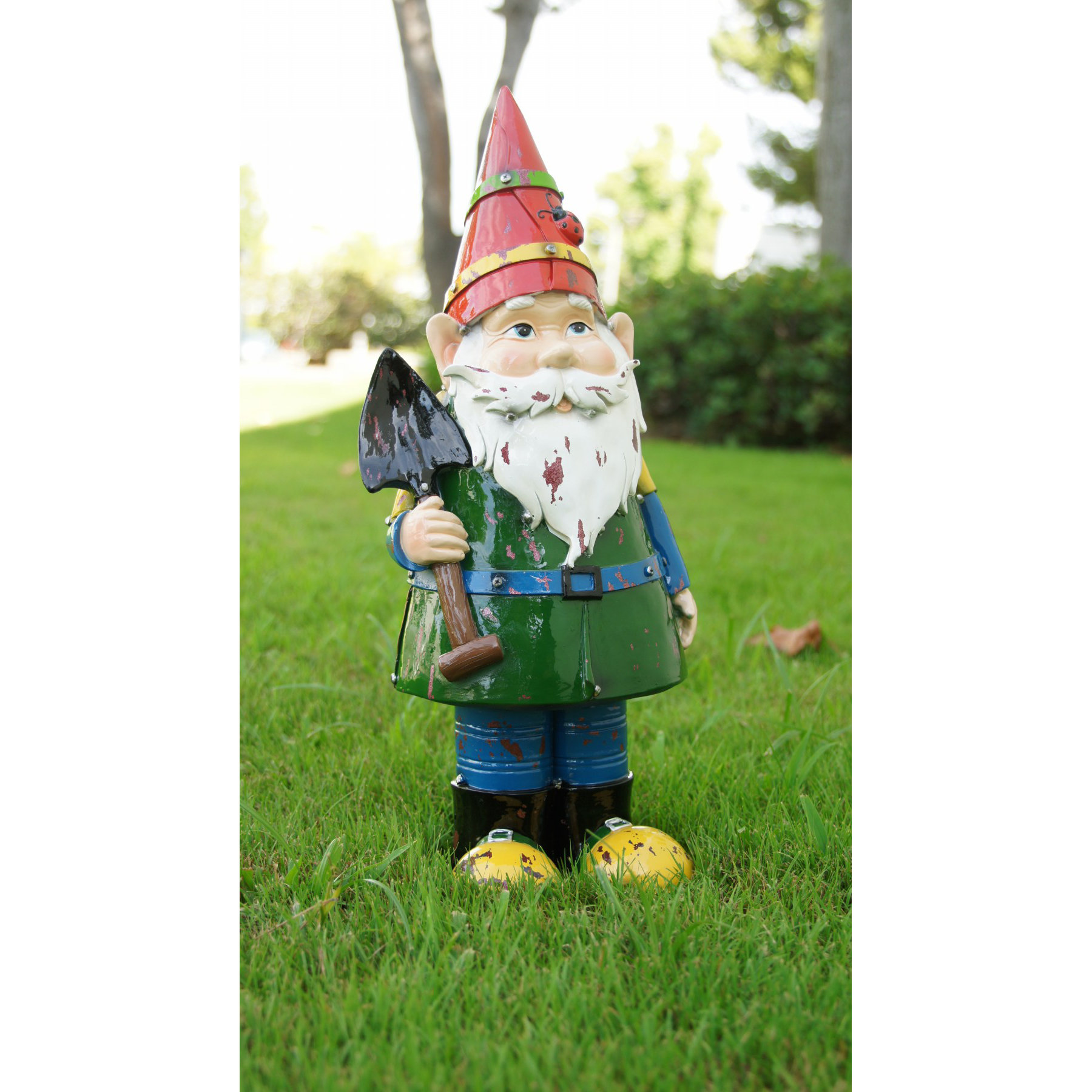 Alpine Gnome with Shovel Statue | Wayfair.ca