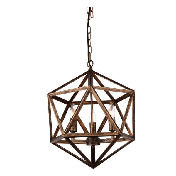CrystalWorld 3Light Foyer Pendant & Reviews Wayfair