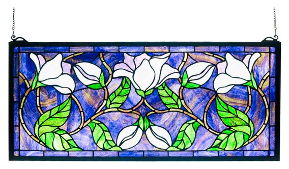 Meyda Tiffany Magnolia Stained Glass Window And Reviews Wayfair