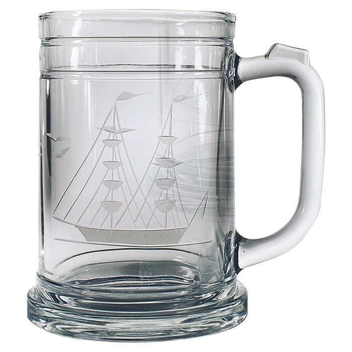 Susquehanna Glass Clipper Ship Hand-Cut Tankard Mug & Reviews | Wayfair