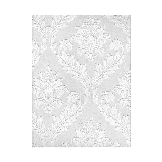 Paintable 33' x 20" Damask 3D Embossed Wallpaper & Reviews AllModern