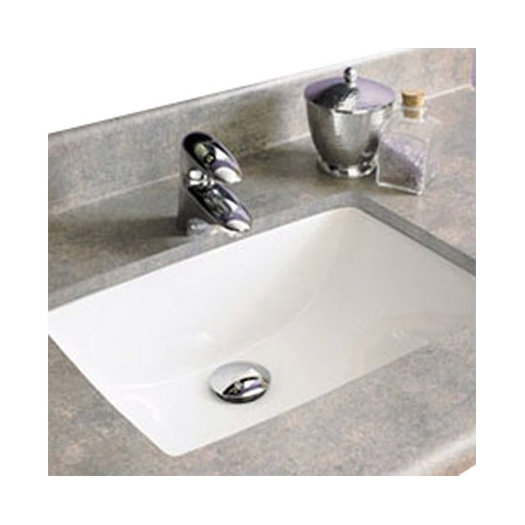 DECOLAV Classic Rectangular Undermount Bathroom Sink with Overflow