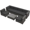 Beliani XXL Sectional 7 Piece Lounge Seating Group with Cushions ...

