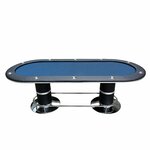 solid base poker tables with folding legs