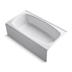 Kohler Villager Alcove 60" x 34" Soaking Bathtub & Reviews ...
