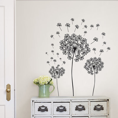 Small Wall Art wallpops! wall art kit dandelion small wall decal & reviews | wayfair Small Wall Art wallpops! wall art kit dandelion small wall decal & reviews | wayfair