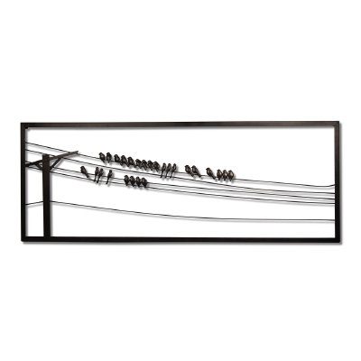 Wire Wall Art plastec birds on wire wall art & reviews | wayfair Wire Wall Art plastec birds on wire wall art & reviews | wayfair