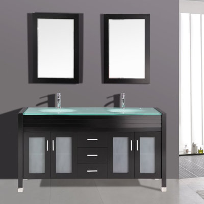 Kokols 24 Bathroom Vanity Set kokols 63" double bathroom vanity set with mirror & reviews | wayfair Kokols 24 Bathroom Vanity Set kokols 63" double bathroom vanity set with mirror & reviews | wayfair