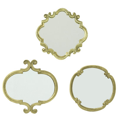 Wall Mirror Set astoria grand 3 piece contemporary meadow wall mirror set Wall Mirror Set astoria grand 3 piece contemporary meadow wall mirror set