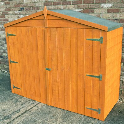 dCor design 7 x 3 Wooden Bike Shed Wayfair.co.uk