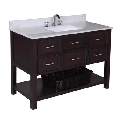Bathroom Cabinets Nh kbc new hampshire 48" single bathroom vanity set & reviews | wayfair Bathroom Cabinets Nh kbc new hampshire 48" single bathroom vanity set & reviews | wayfair