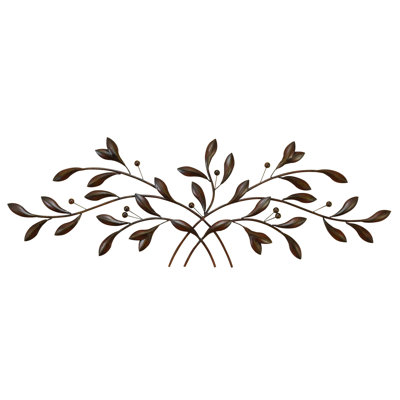 Metal Leaves Wall Decor red barrel studio metal leaf with berries wall décor & reviews Metal Leaves Wall Decor red barrel studio metal leaf with berries wall décor & reviews