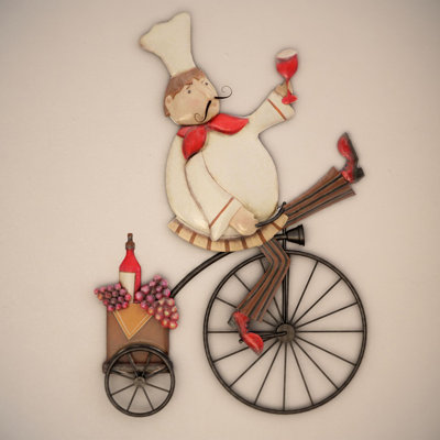 Bicycle Wall Decor charlton home chef on a bike wall decor & reviews | wayfair Bicycle Wall Decor charlton home chef on a bike wall decor & reviews | wayfair