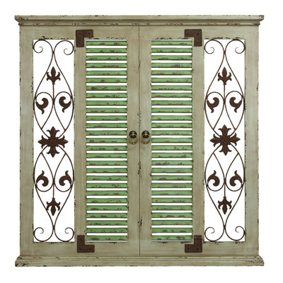 Wood And Metal Wall Decor one allium way window rustic wood and metal wall decor & reviews Wood And Metal Wall Decor one allium way window rustic wood and metal wall decor & reviews
