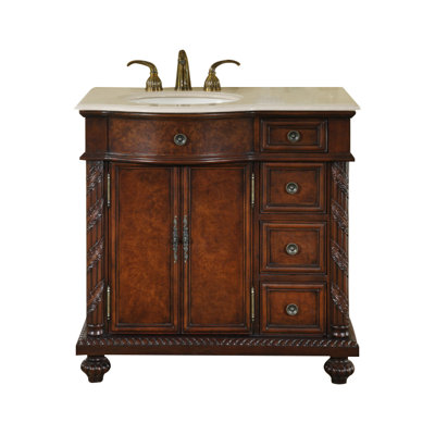 Knotty Pine Bathroom Vanity astoria grand harrow 36" single bathroom vanity set & reviews Knotty Pine Bathroom Vanity astoria grand harrow 36" single bathroom vanity set & reviews