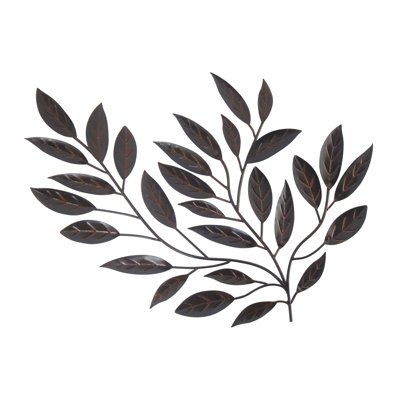 Wayfair Wall Decor homestyle collection forged metal leaves sculpture wall decor Wayfair Wall Decor homestyle collection forged metal leaves sculpture wall decor
