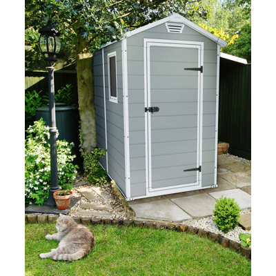 Keter Manor 4 Ft W X 6 In D Plastic Vertical Storage Shed Keter Manor 4 Ft W X 6 In D Plastic Vertical Storage Shed Reviews Wayfair