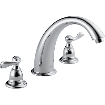 Delta Windemere Double Handle Deck Mount Roman Tub Faucet Trim ... Delta Windemere Double Handle Deck Mount Roman Tub Faucet Trim ...