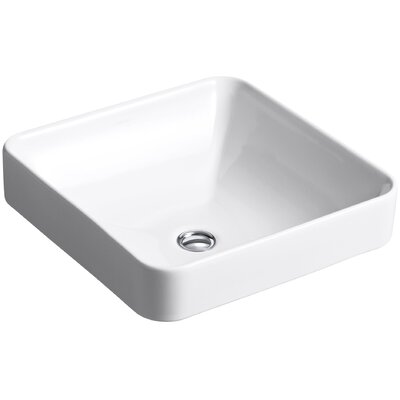 Kohler Vox Square Vessel Above-Counter Bathroom Sink ...