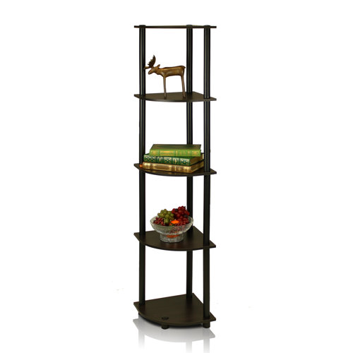 Corner Bookcases You Ll Love Wayfair Melanie 57 Corner Unit Bookcase