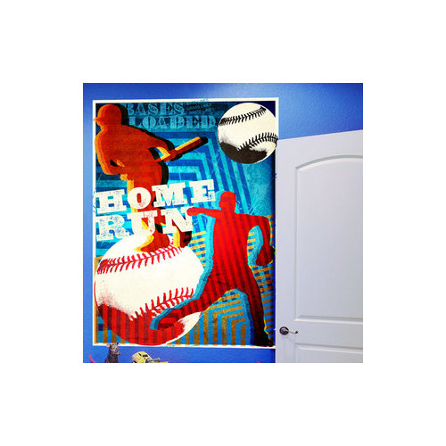 Wheatpaste Bases Loaded Wall Mural Wayfair