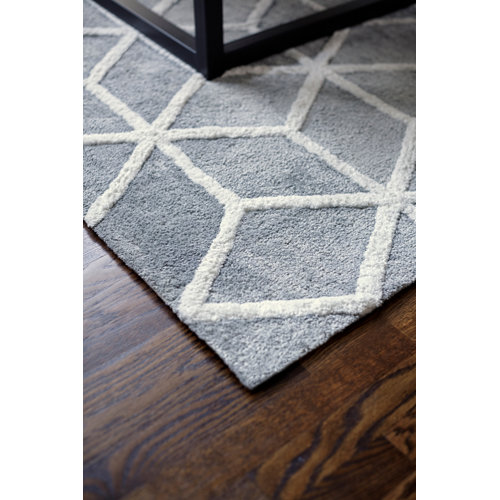 Fjørde & Co Adriel HandTufted Grey Area Rug & Reviews Wayfair.co.uk