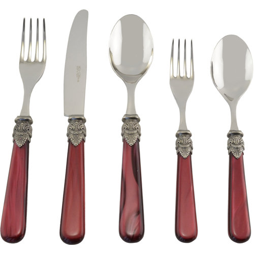 EME Italian Flatware Napoleon 5 Piece Flatware Set & Reviews Wayfair