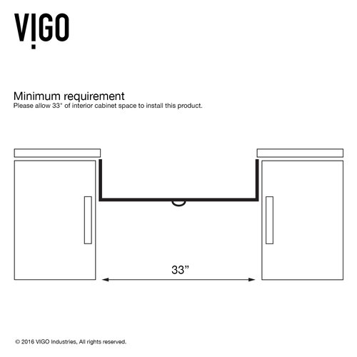 VIGO Alma 33 inch Farmhouse Apron Single Bowl 16 Gauge Stainless ... - VIGO Alma 33 inch Farmhouse Apron Single Bowl 16 Gauge Stainless Steel  Kitchen Sink