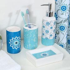  Persian Flower 18-Piece Bathroom Accessory Set  Luxury Home 