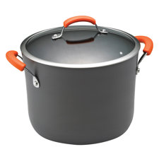  Hard Anodized II 10 Qt. Stock Pot with Lid  Rachael Ray 