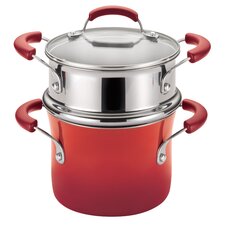  Porcelain Nonstick 3 Qt. Covered Multi-Pot  Rachael Ray 