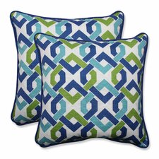 Reiser Indoor/Outdoor Throw Pillow (Set of 2)  Pillow Perfect 