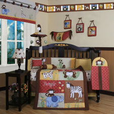  Boutique Amazon Jungle Animal 13 Piece Crib Bedding Set  Geenny 