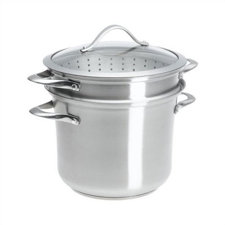  Contemporary Stainless Steel 8 Qt. Multi-Pot with Lid  Calphalon 