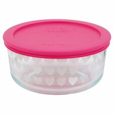  4 Cup Decorated Food Storage  Pyrex 