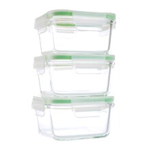  GoGreen Glassworks 3-Piece Food Storage Container Set (Set of 3)  Kinetic 