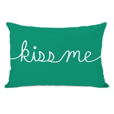  Kiss Me Mix and Match Fleece Lumbar Pillow  One Bella Casa 