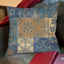  Moroccan Patchwork Printed Throw Pillow  Manual Woodworkers & Weavers 