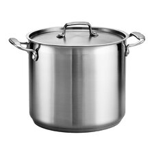  Gourmet Stainless Steel Stock Pot with Lid  Tramontina 