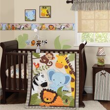  Jungle Buddies 3 Piece Crib Bedding Set  Lambs & Ivy 