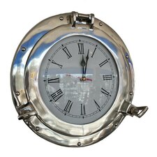  Deluxe Class Porthole 15'' Clock  Handcrafted Nautical Decor 