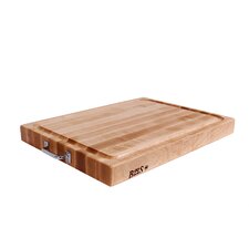  BoosBlock Reversible Maple Cutting Board with Stainless Steel Handles  John Boos 