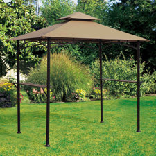  Inca 8 Ft. W x 5 Ft. D Metal Grill Gazebo  Sunjoy 