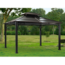  Wonderland 10 Ft. W x 12 Ft. D Metal Permanent Gazebo  Sunjoy 