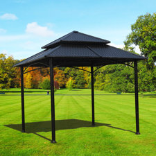  Sumac 10 Ft. W x 10 Ft. D Metal Permanent Gazebo  Sunjoy 