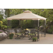  10 Ft. W x 10 Ft. D Metal Portable Gazebo  Sunjoy 